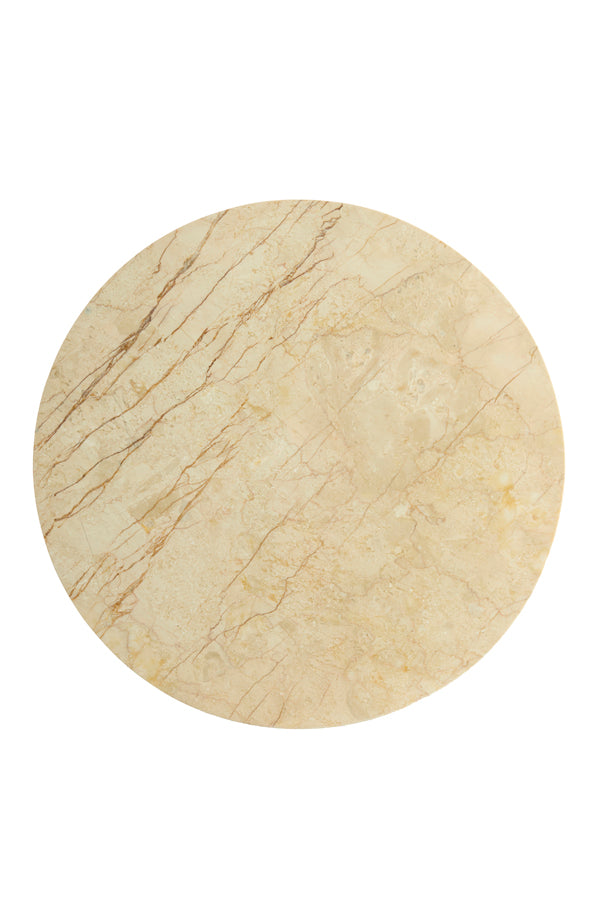 Tomar Sand/Pink Marble & Light Gold Round Side Table 53cm