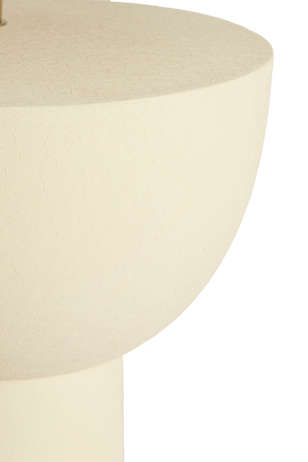 Ismara Matt Cream Metal Table Lamp Base 25cm