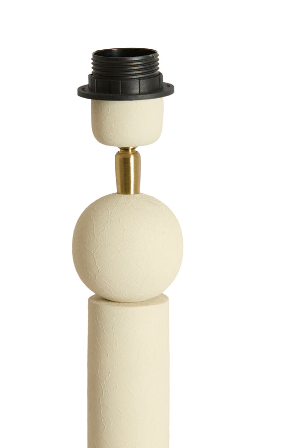 Viviane Matt Cream Metal Table Lamp Base 50cm