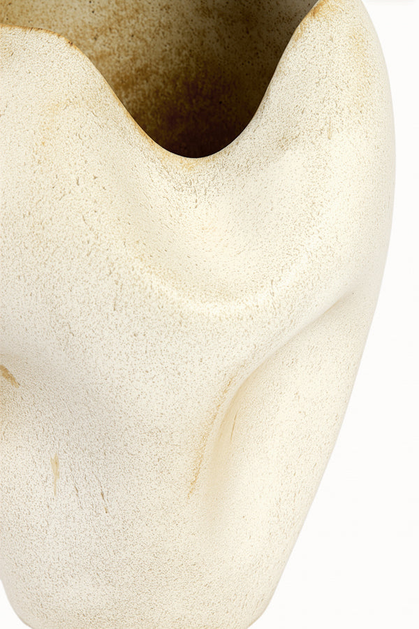 Azura Cream/Rust Ceramic Vase 35cm