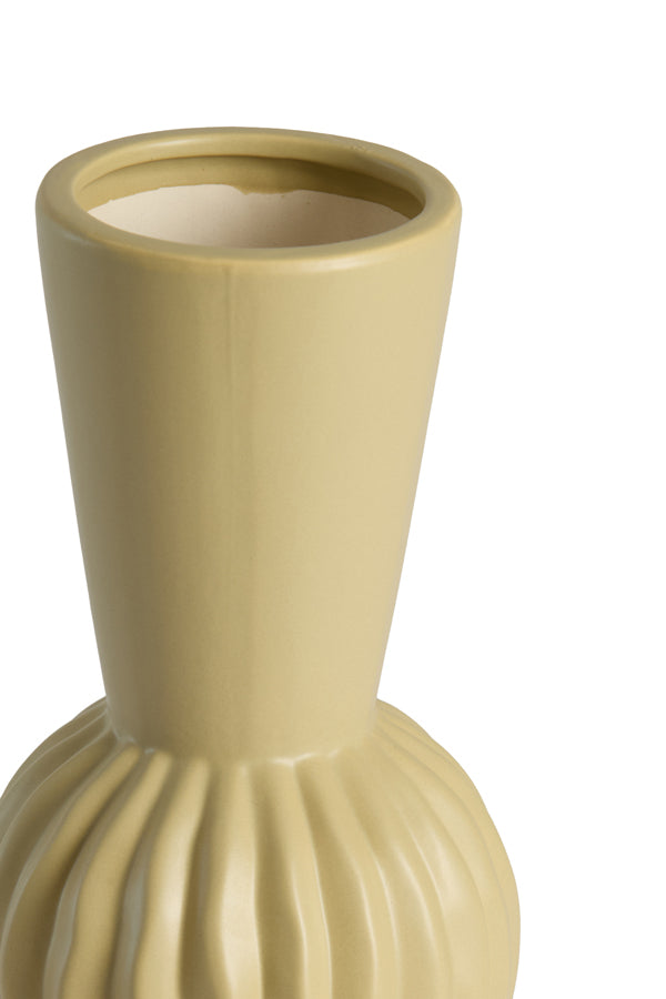 Suzzara Light Olive Green Ceramic Vase 40.5cm