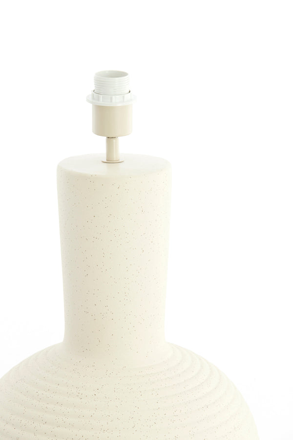 Ulloa Matt Cream Ceramic Table Lamp Base 62cm