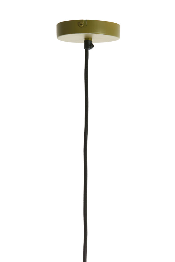 Milatos Olive Green Jute Pendant Light 38cm