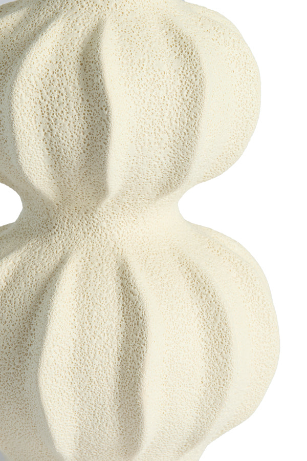 Spotorno Matt Cream Ceramic Vase 33cm