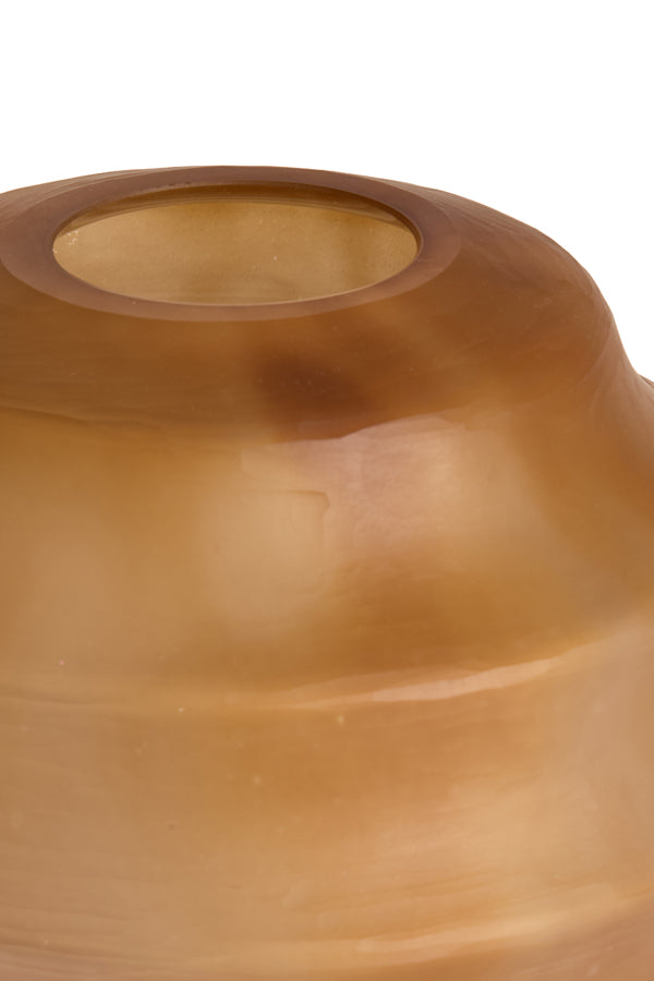 Nayoro Matt Amber Glass Vase 29cm