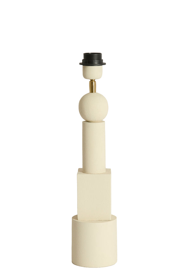 Viviane Matt Cream Metal Table Lamp Base 40.5cm