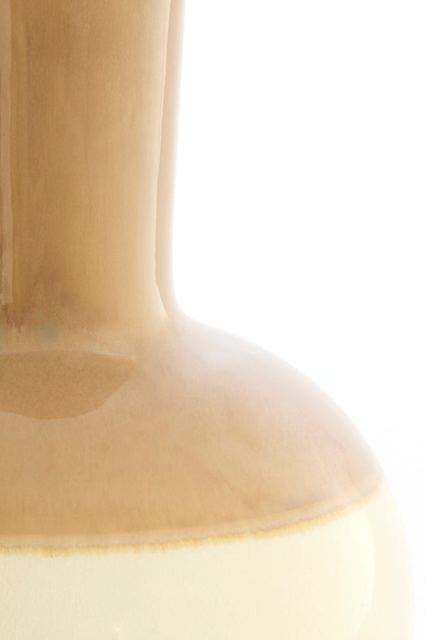 Ulloa Light Brown & Cream Ceramic Table Lamp Base 62cm