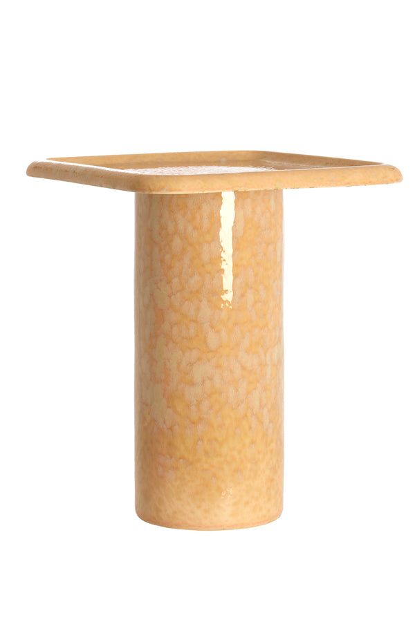 Luarca Light Peach Ceramic Round Side Table 54cm