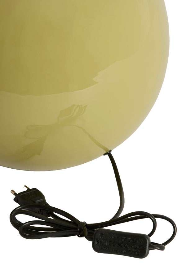 Benao Gloss Olive Green Metal Table Lamp Base 53cm