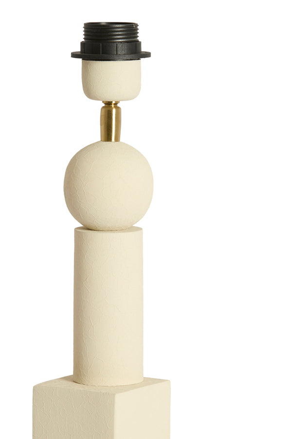 Viviane Matt Cream Metal Table Lamp Base 40.5cm