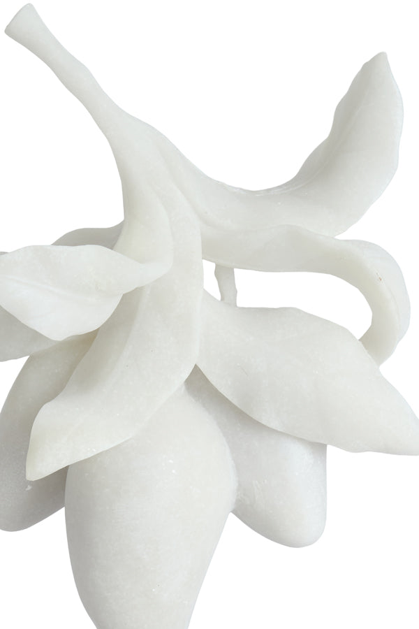 Mango Cream & Black Ornament on Stand 37cm