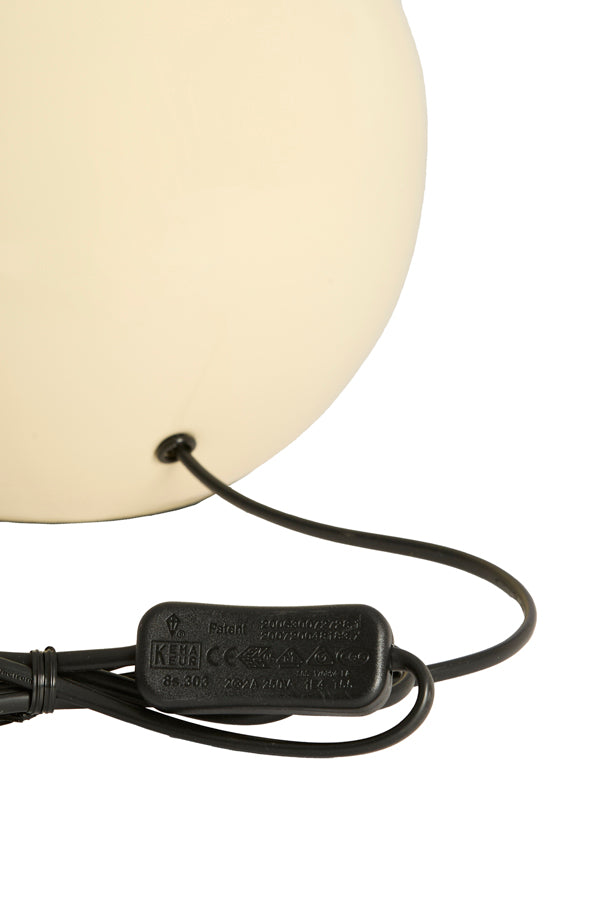 Benao Gloss Cream Metal Table Lamp Base 38.5cm