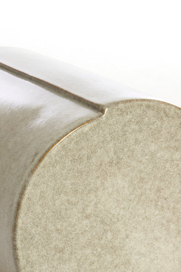 Chulilla Grey Ceramic Round Side Table 44cm