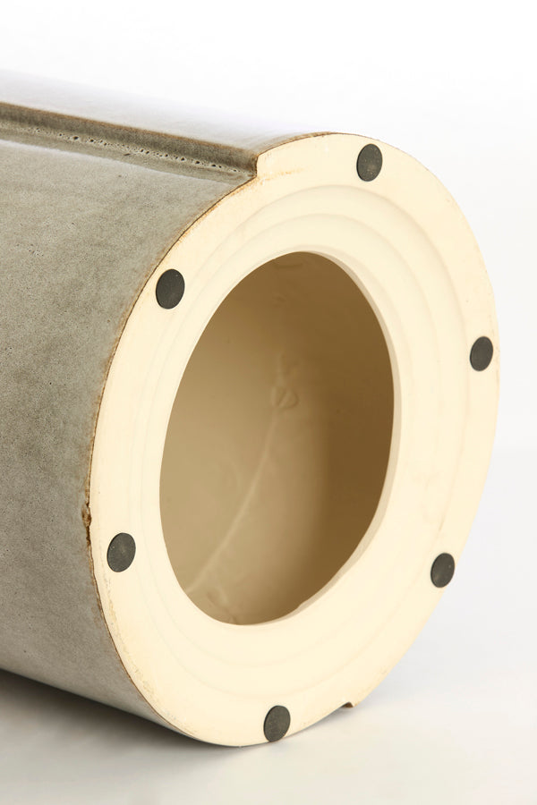 Chulilla Grey Ceramic Round Side Table 44cm