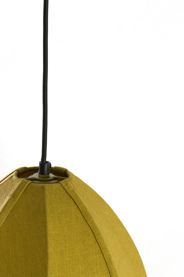 Milatos Olive Green Jute Pendant Light 38cm