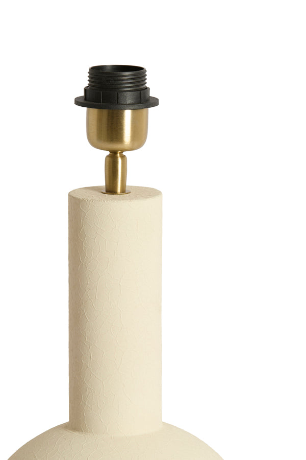 Benao Matt Cream Metal Table Lamp Base 38.5cm