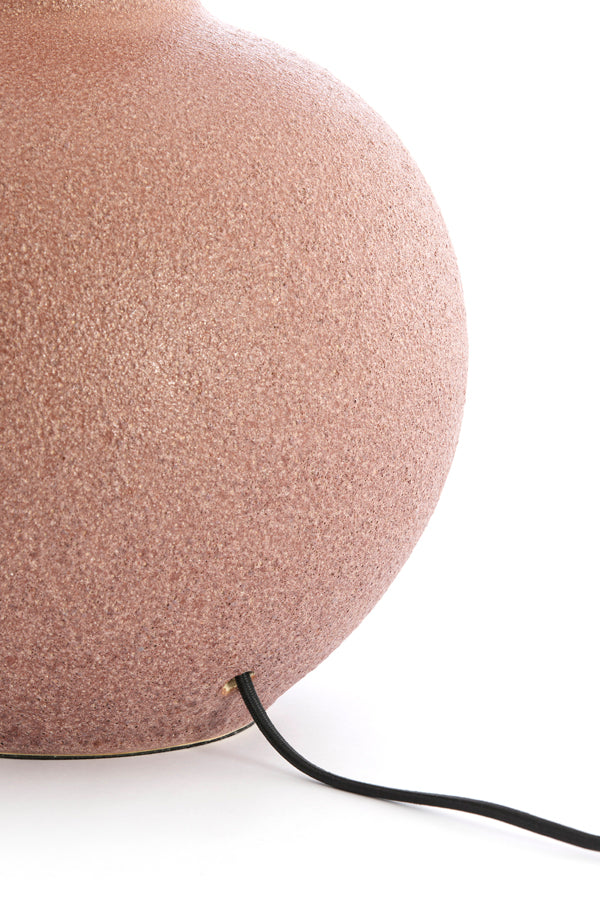 Ulloa Dark Dusty Pink Ceramic Table Lamp Base 62cm