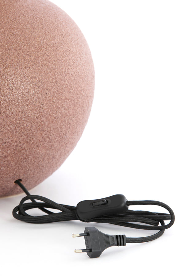 Ulloa Dark Dusty Pink Ceramic Table Lamp Base 62cm