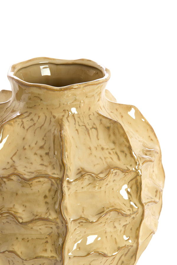 Loseto Light Brown Ceramic Vase 35cm