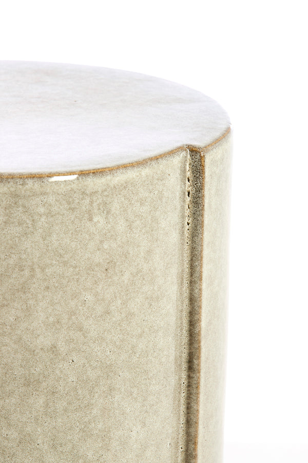 Chulilla Grey Ceramic Round Side Table 44cm