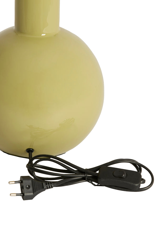 Benao Gloss Olive Green Metal Table Lamp Base 38.5cm