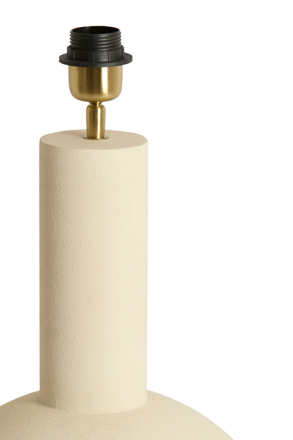 Benao Matt Cream Metal Table Lamp Base 53cm