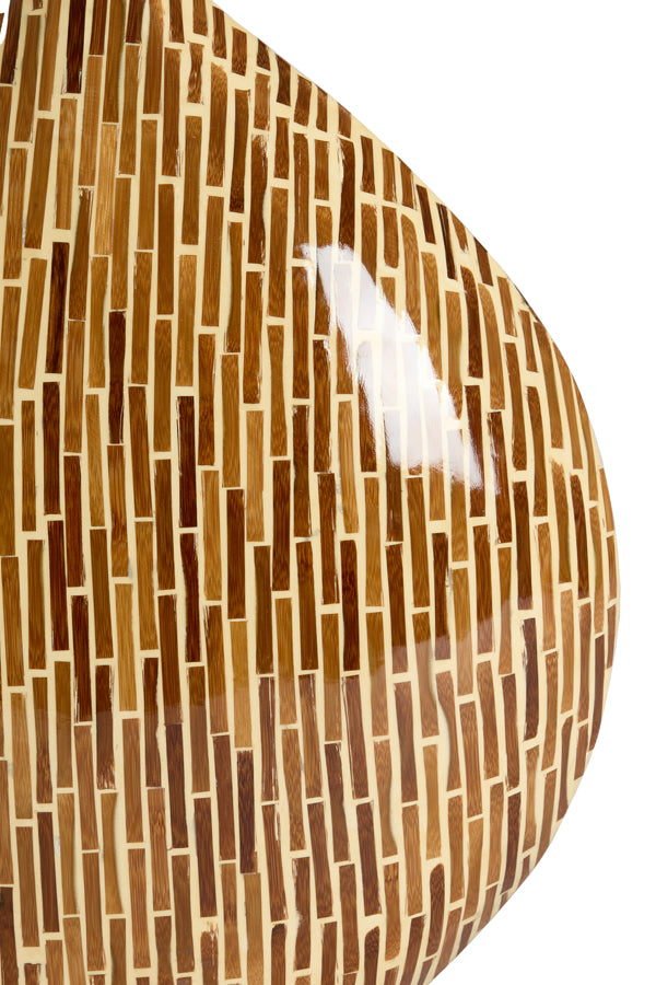 Lorca Brown Bamboo Woven Vase 32cm