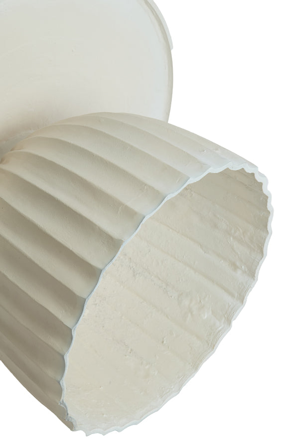 Veglia Cream Metal Round Side Table 33.5cm