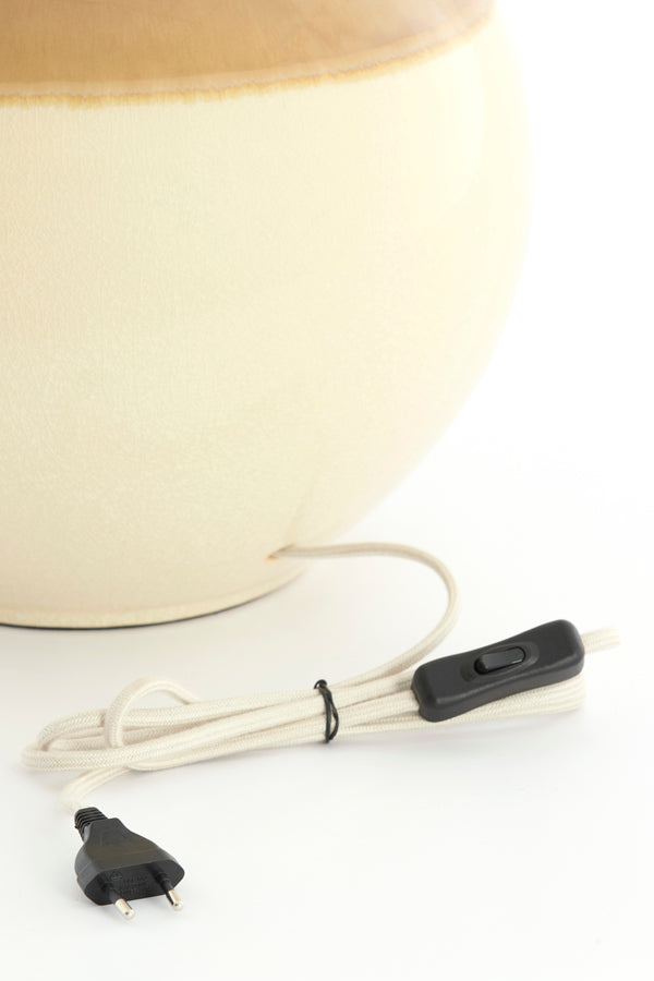 Ulloa Light Brown & Cream Ceramic Table Lamp Base 62cm