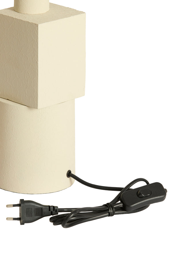 Viviane Matt Cream Metal Table Lamp Base 40.5cm