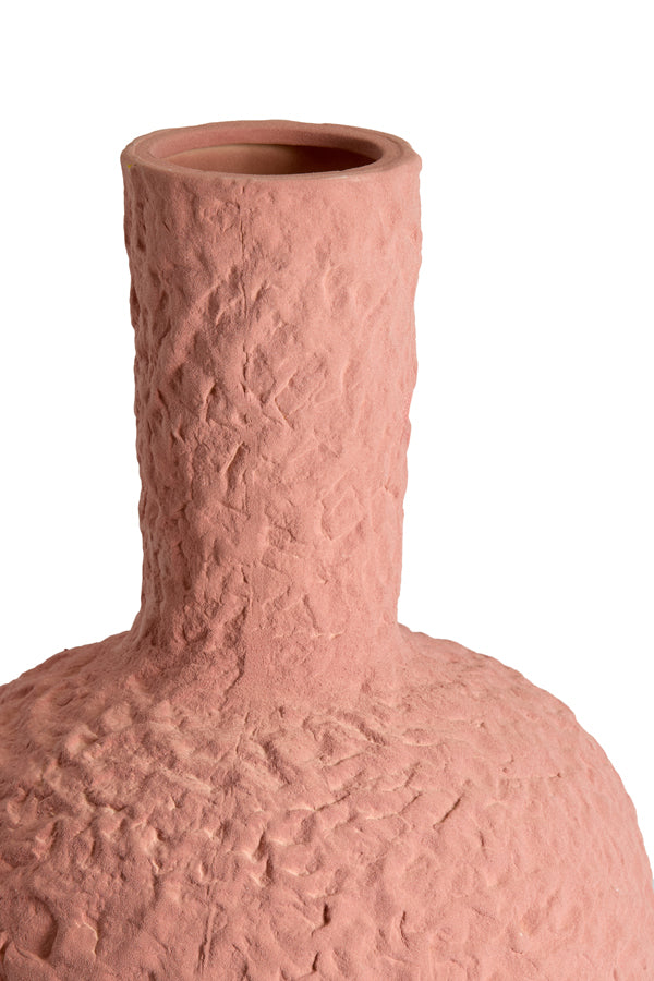 Sacile Matt Dusty Pink Ceramic Vase 40cm