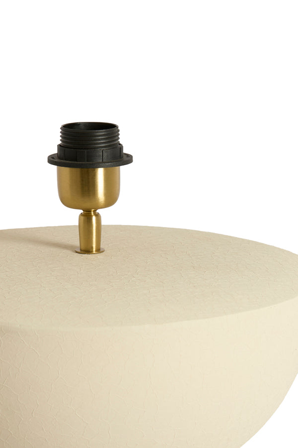 Ismara Matt Cream Metal Table Lamp Base 38.5cm