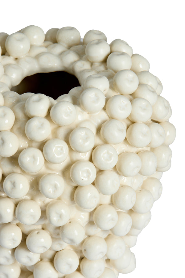 Berries Cream Ceramic Vase 27cm