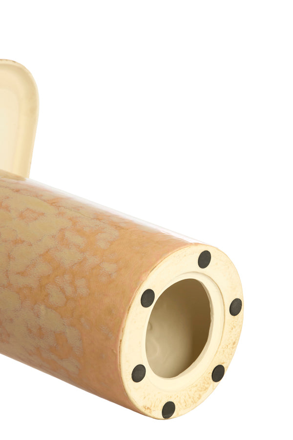 Luarca Light Peach Ceramic Round Side Table 48cm