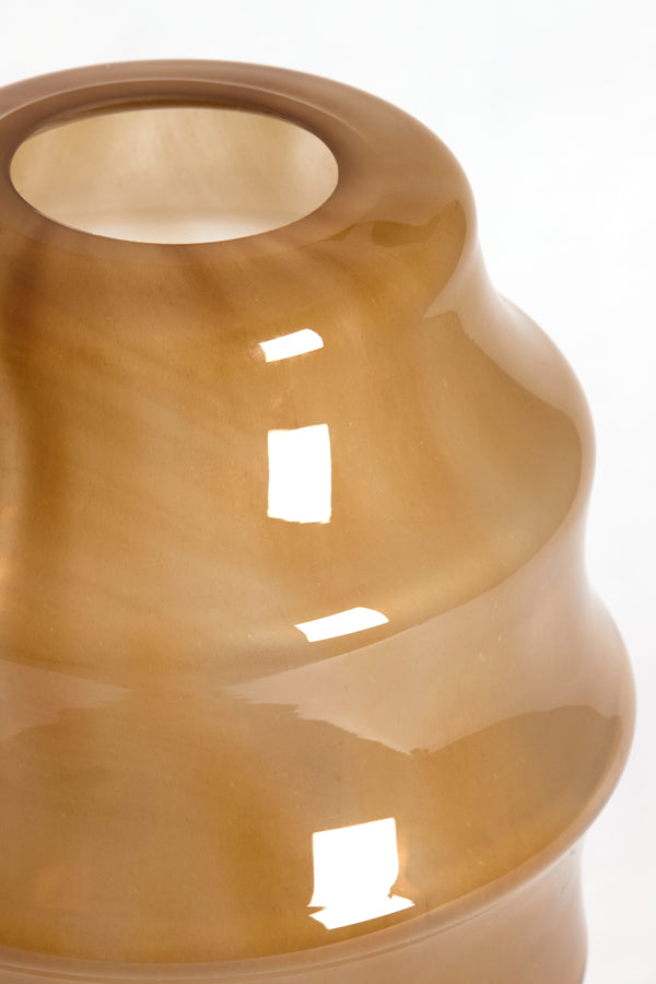 Nayoro Gloss Amber Glass Vase 42cm