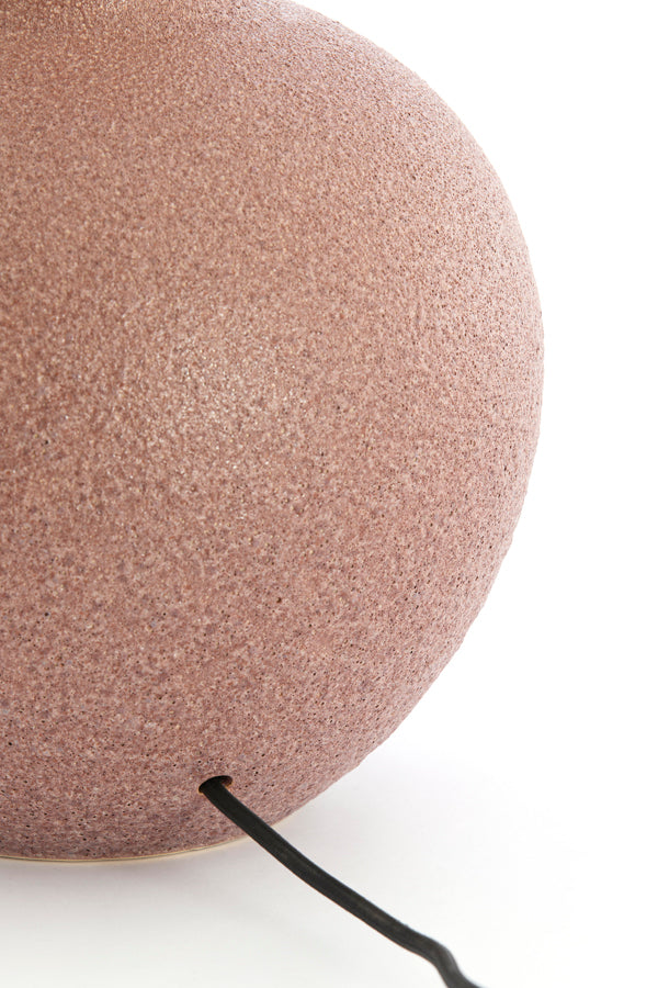 Ulloa Dark Dusty Pink Ceramic Table Lamp Base 52cm