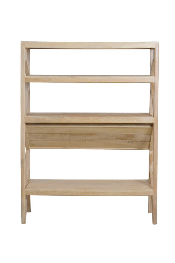 Yuki Natural Mango Wood Open Display Unit