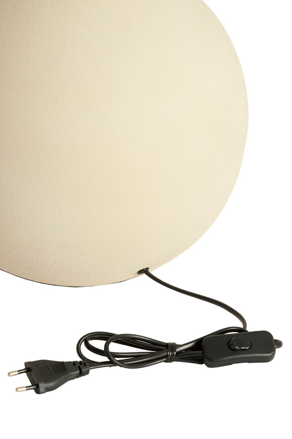Benao Matt Cream Metal Table Lamp Base 53cm