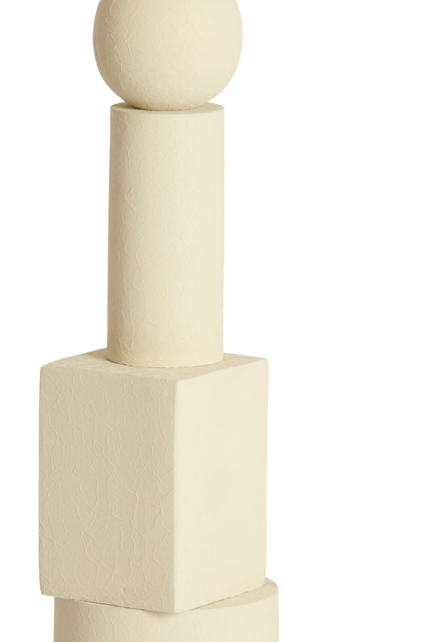 Viviane Matt Cream Metal Table Lamp Base 40.5cm
