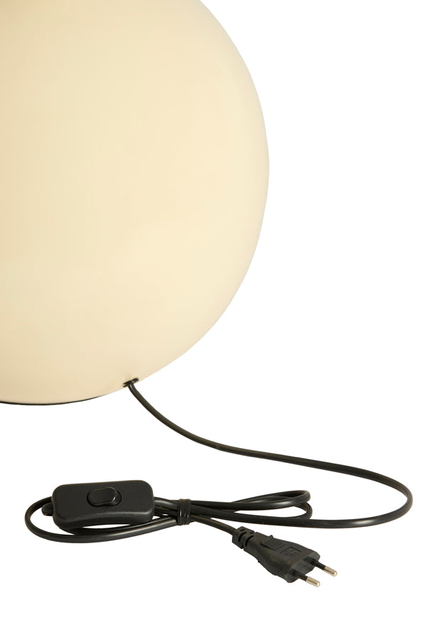 Benao Gloss Cream Metal Table Lamp Base 53cm