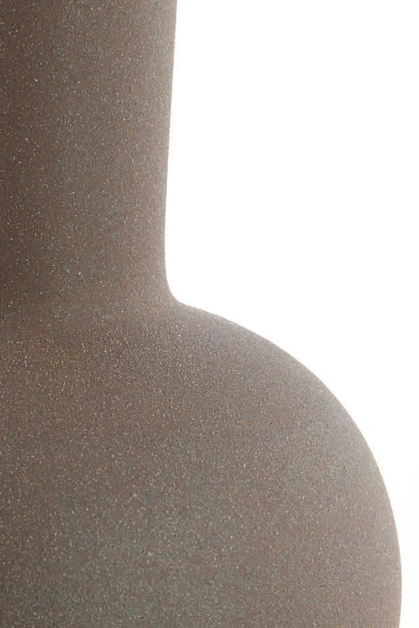 Ulloa Matt Dark Brown Ceramic Table Lamp Base 62cm