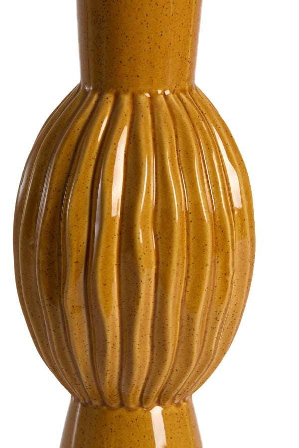 Suzzara Cognac Ceramic Vase 51cm