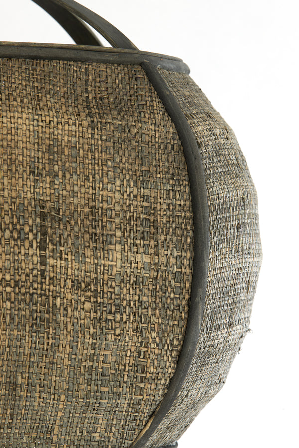 Bozona Brown/Grey Rattan Pendant Light 41cm