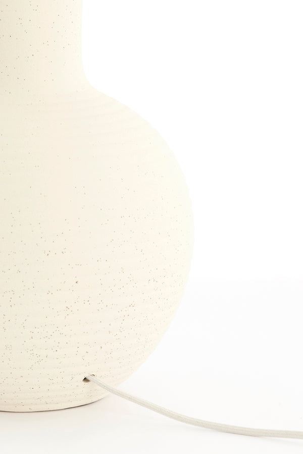 Ulloa Matt Cream Ceramic Table Lamp Base 52cm