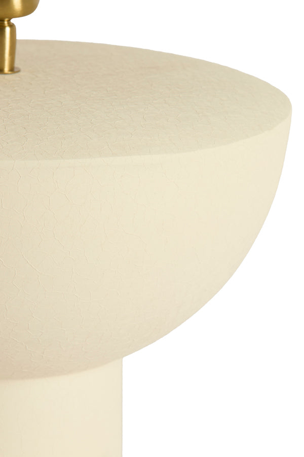Ismara Matt Cream Metal Table Lamp Base 38.5cm