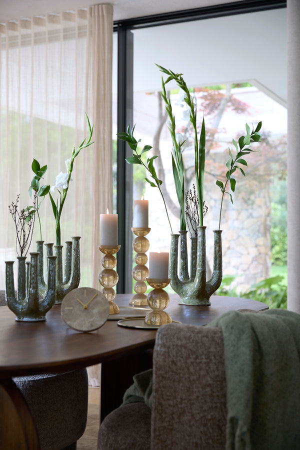 Leonjo Oil Light Green Ceramic Vase 30cm