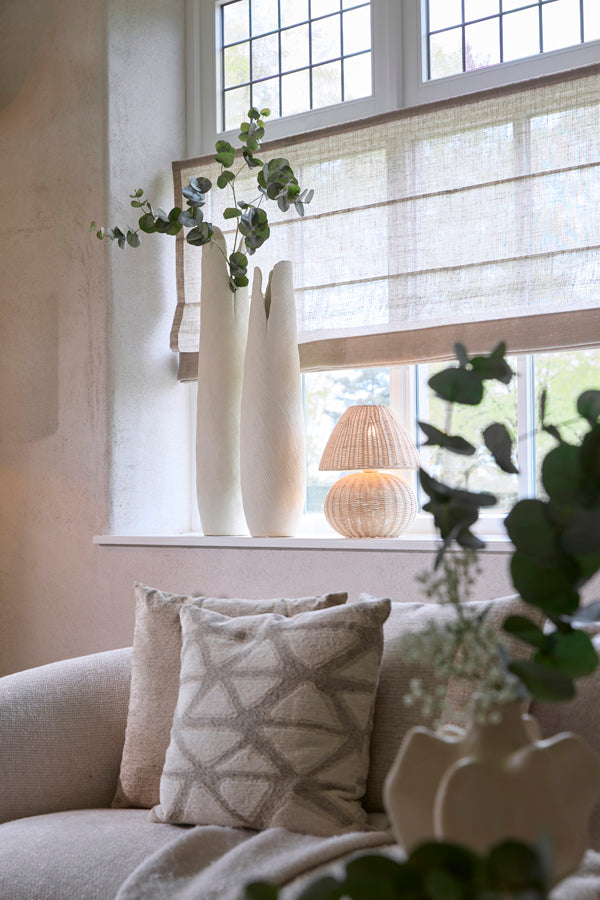 Mesa Cream Ceramic Vase 92cm