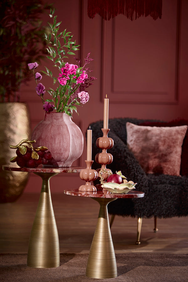 Tejeda Dark Pink Glass Vase 32cm