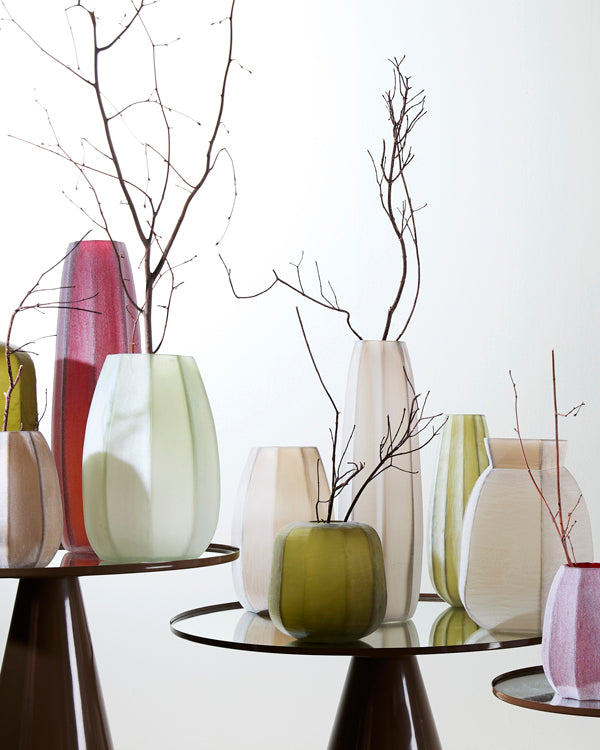 Veliko Light Brown Glass Vase 40cm