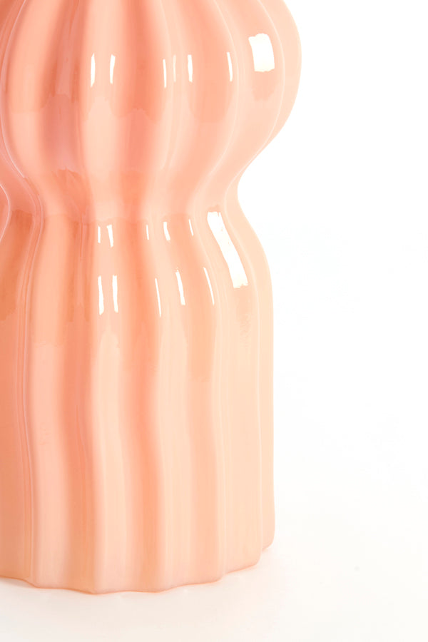 Terento Pink Glass Vase 28cm
